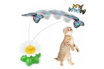 Otomatik Dönen Kelebek Kedi Oyuncağı Otomatik Dönen Kelebek Kedi Oyuncağı