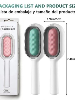 Evcil Hayvan Mendilli Silikon Tüy Temizleme Fırçası