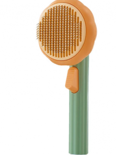 Kabak Çiçeği Basmalı Kedi Tarağı