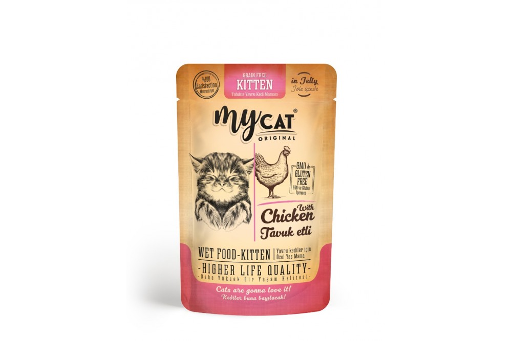 Tavuk Etli Kitten Pouch Yaş Mama 85gr Tavuk Etli Kitten Pouch Yaş Mama 85gr