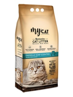 İnce Taneli Topaklanan Bentonit Kedi Kumu Marsilya Sabun Kokulu (10 LT) İnce Taneli Topaklanan Bentonit Kedi Kumu Marsilya Sabun Kokulu (10 LT)