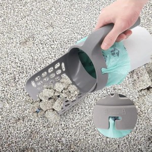 Yeni Nesil Kedi Kumu Küreği ve 4'lü kaka poşeti hediyeli