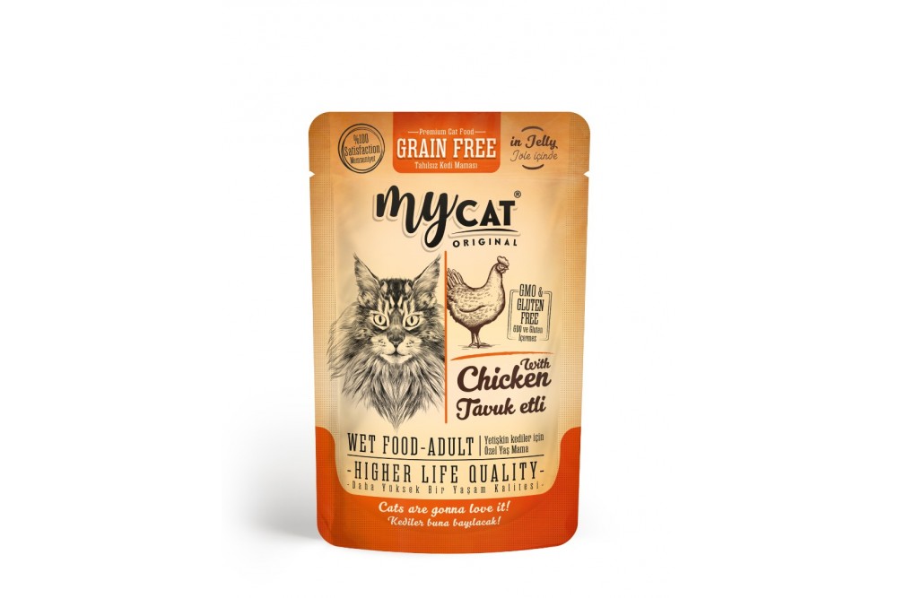 Mycat Tavuk Etli Pouch Yaş Mama 85gr Mycat Tavuk Etli Pouch Yaş Mama 85gr