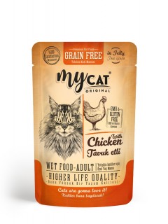 Mycat Tavuk Etli Pouch Yaş Mama 85gr Mycat Tavuk Etli Pouch Yaş Mama 85gr