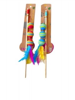 Ahşap Kedi Oyun Oltası 3 Toplu