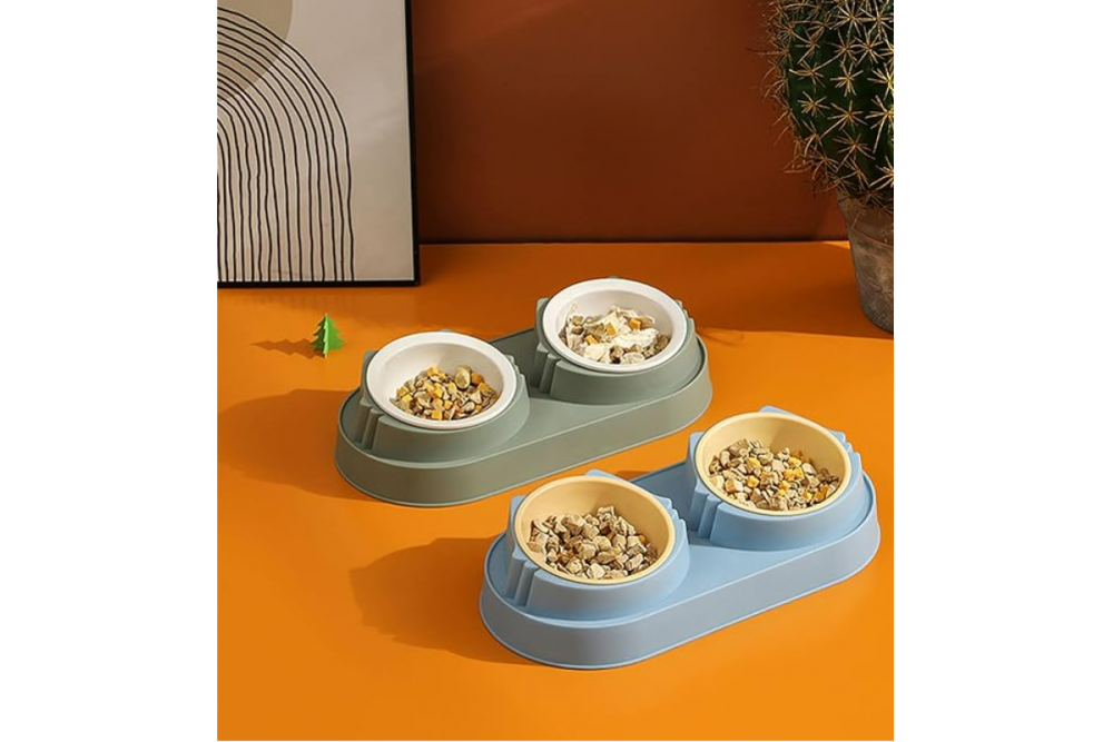 Mikopet Çift Bölmeli Mama Ve Su Kabı Mikopet Çift Bölmeli Mama Ve Su Kabı