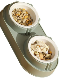 Mikopet Çift Bölmeli Mama Ve Su Kabı Mikopet Çift Bölmeli Mama Ve Su Kabı