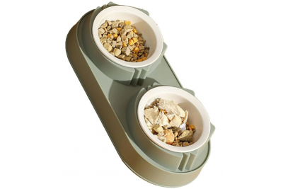 Mikopet Çift Bölmeli Mama Ve Su Kabı Mikopet Çift Bölmeli Mama Ve Su Kabı