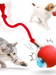 Akıllı İnteraktif Hareketli Işıklı KuyrukluTop (TYPE-C Şarjlı)