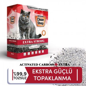 Extra Strong Aktif Karbonlu Kokusuz Karbon Tanecikli Kedi Kumu 10 lt Extra Strong Aktif Karbonlu Kokusuz Karbon Tanecikli Kedi Kumu 10 lt
