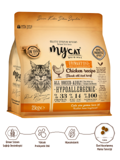 Az Tahıllı Urinary Tavuk Etli Yetişkin Kedi Maması 2kg