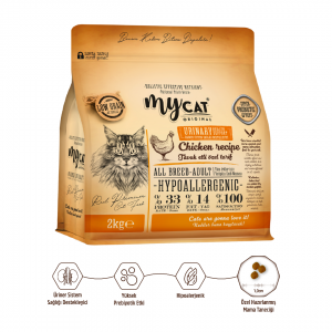 Az Tahıllı Urinary Tavuk Etli Yetişkin Kedi Maması 2kg