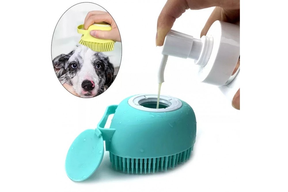 Şampuan Hazneli Kedi Köpek Yıkama Kesesi